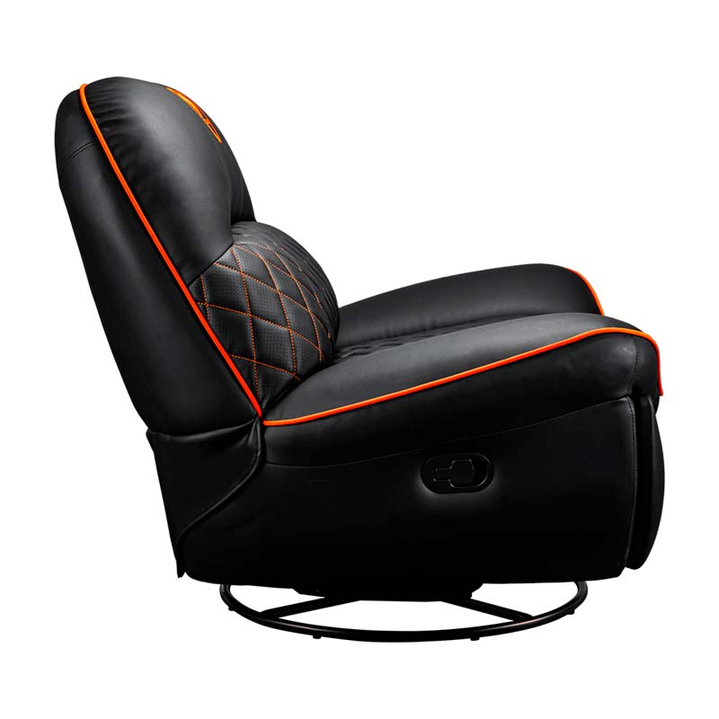 SOFÁ GAMING COUGAR OVERLORD NEGRO-NARANJA