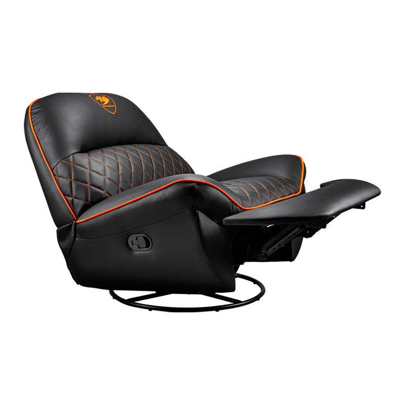 SOFÁ GAMING COUGAR OVERLORD NEGRO-NARANJA