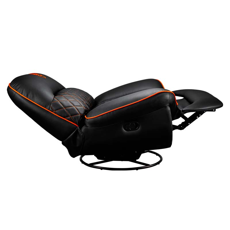 SOFÁ GAMING COUGAR OVERLORD NEGRO-NARANJA
