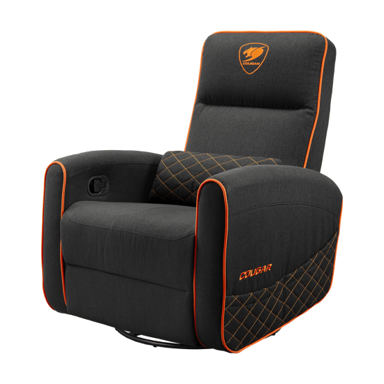 SOFÁ GAMING COUGAR FIDOM NEGRO NARANJA