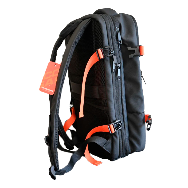 MOCHILA COUGAR VANGUARD TRAVEL 16" NEGRO-NARANJA