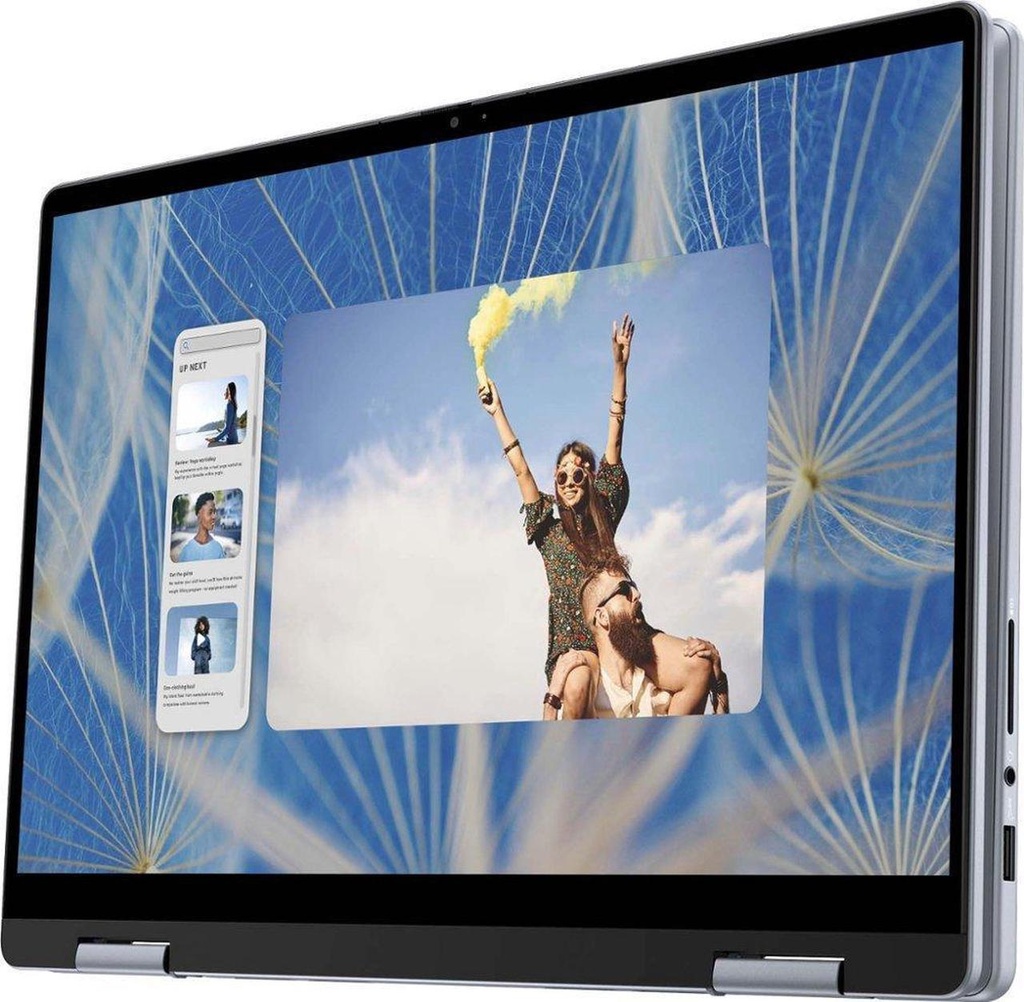 DELL, INSPIRON 2 EN 1, CORE I5, 8GB, SSD 512GB, PANTALLA TÁCTIL FHD 14", W11 HOME, US, ICE BLUE