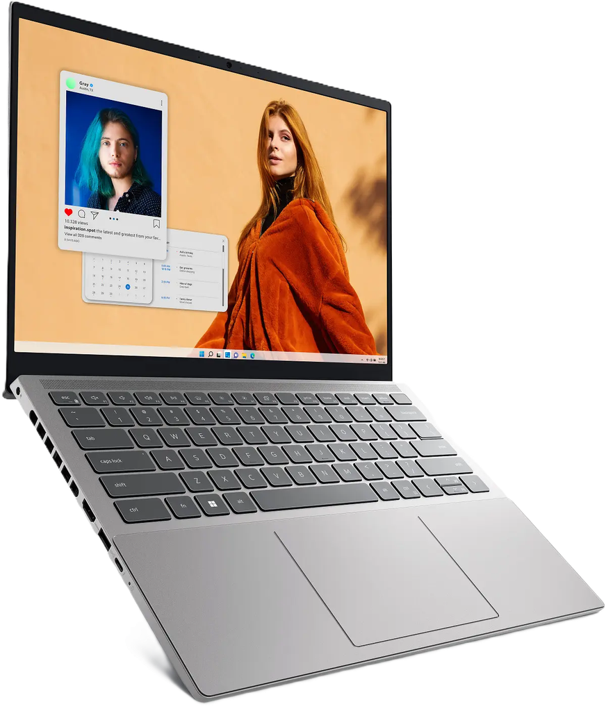 DELL, INSPIRON 2 EN 1, CORE I5, 8GB, SSD 512GB, PANTALLA TÁCTIL FHD 14", W11 HOME, US, ICE BLUE