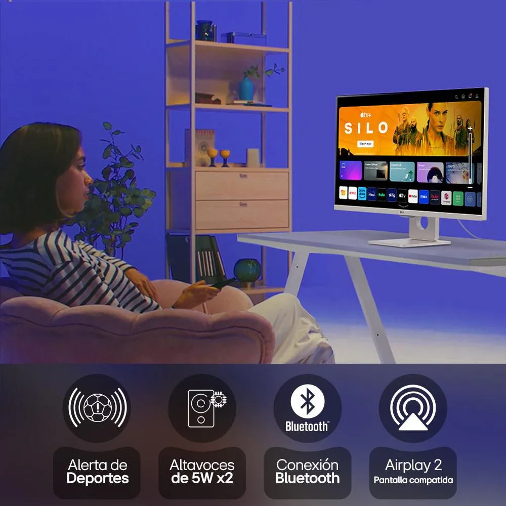 MONITOR SMART IPS 27 PULGADAS FHD CON WEBOS AIRPLAY 2 + BLUETOOTH