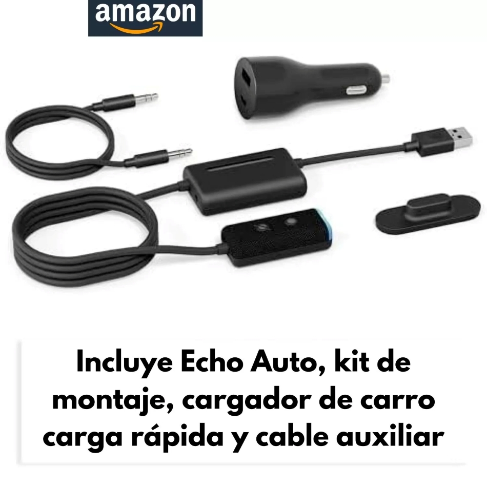 Dispositivo Amazon Echo Auto 2 con Alexa de Segunda Generación
