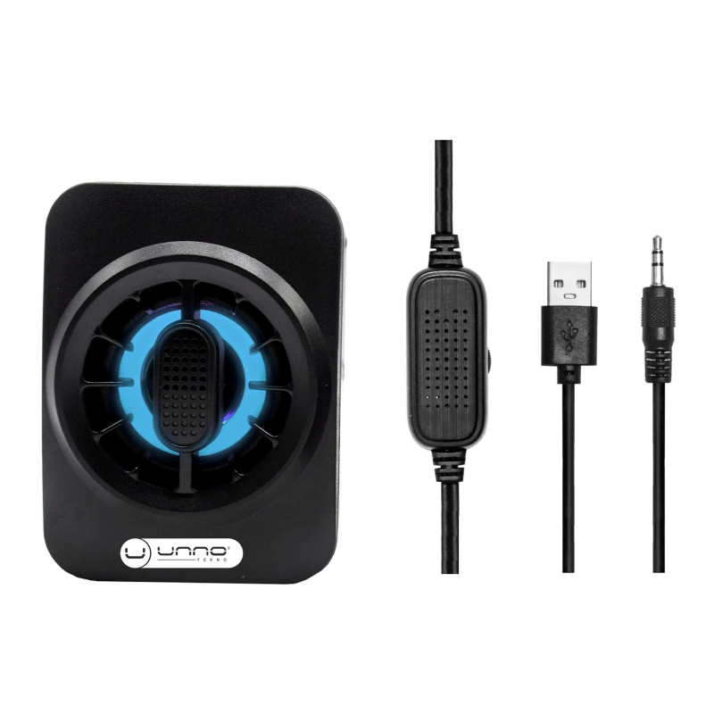 Bocinas UNNO Techno SP9025BK Para Computadora Color Negro