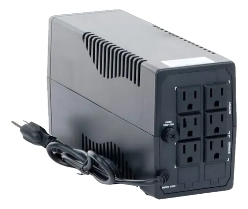 UPS Hikvision de 1,000 VA y 600 Watts de Color Negro