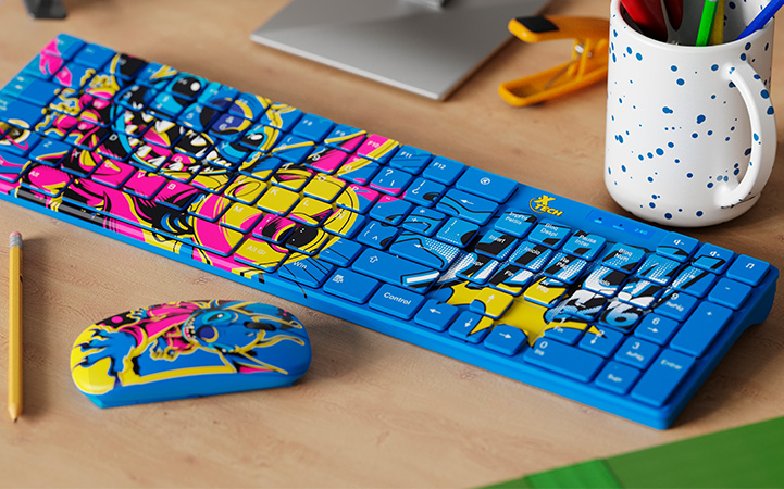 Teclado + Mouse Inalámbrico Edición Stitch