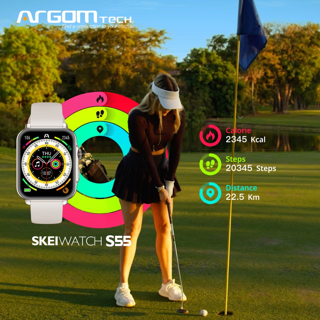 Smart Watch Argom Tech SkeiWatch S55 de Color Beige