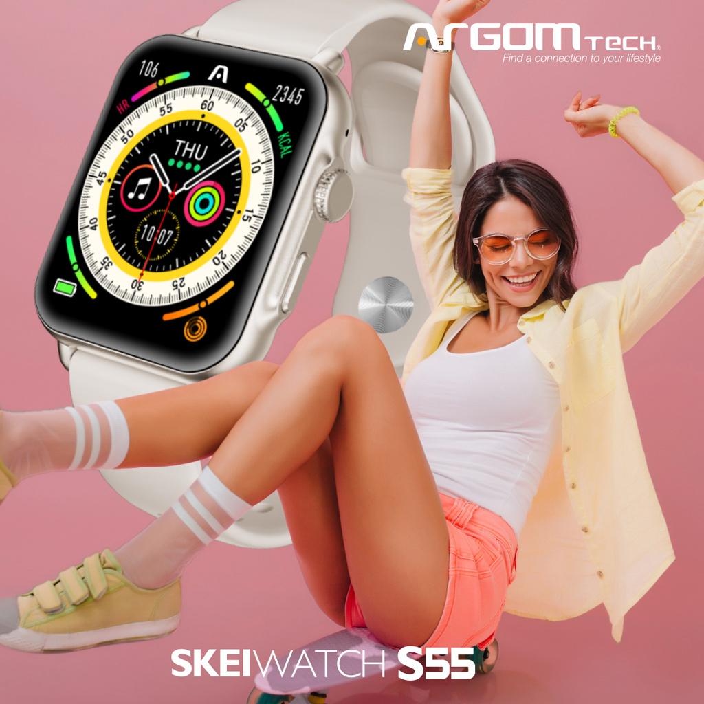 Smart Watch Argom Tech SkeiWatch S55 de Color Beige