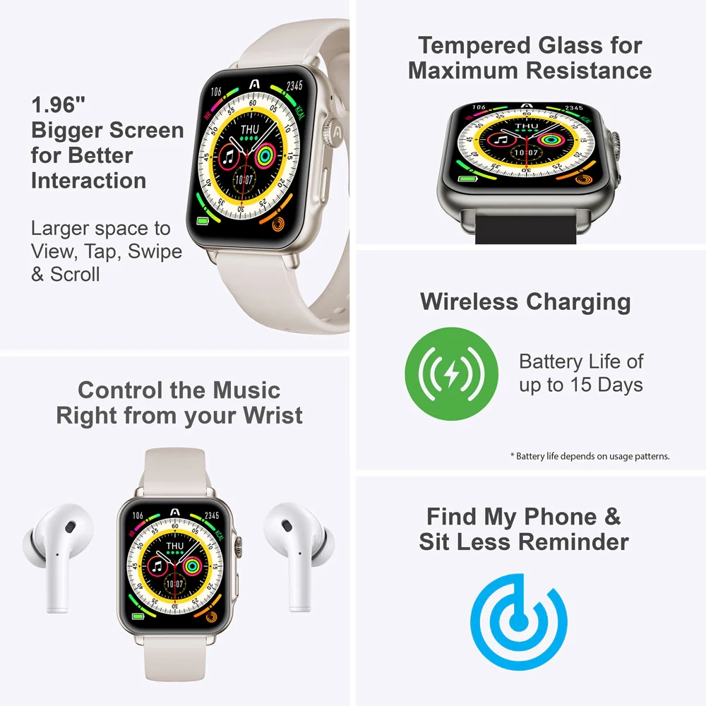 Smart Watch Argom Tech SkeiWatch S55 de Color Beige