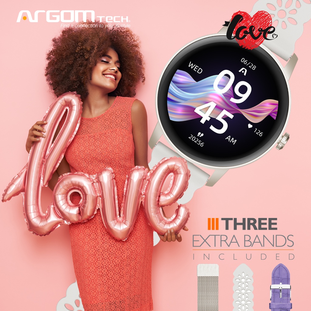 Smart Watch Argom Tech SkeiWatch C30 de Color Beige