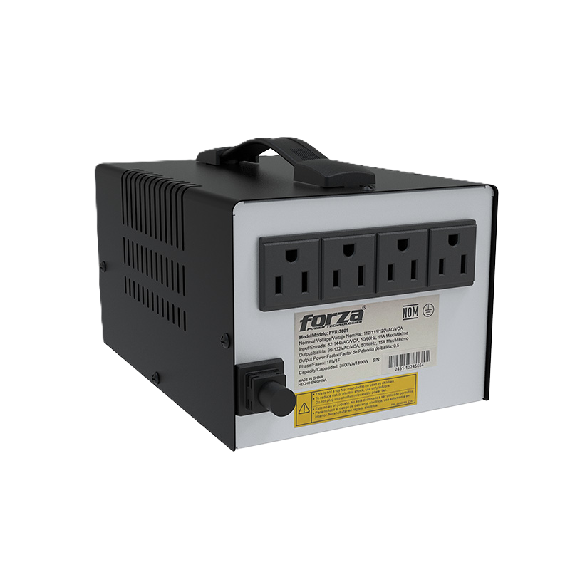 Regulador Automático de Voltaje Forza de 3,600 VA y 1,800 Watts