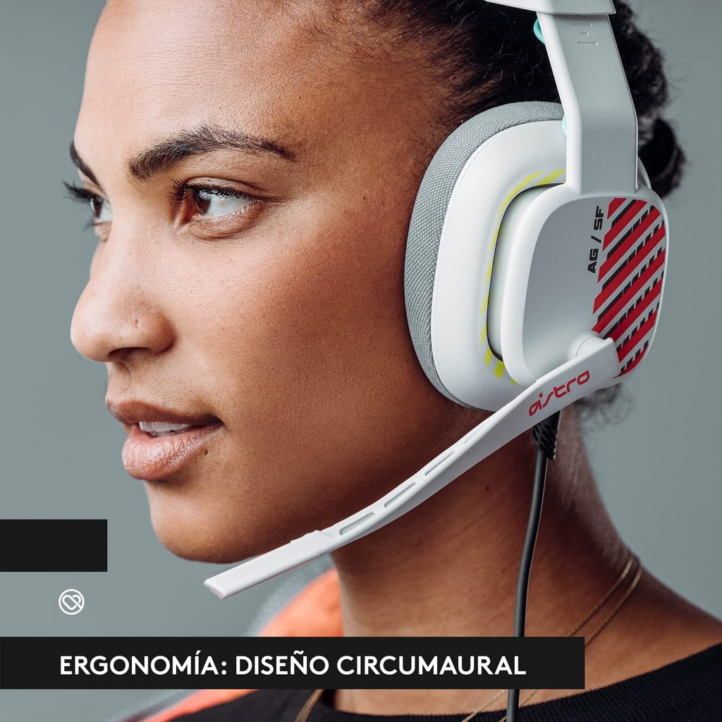 Audífonos Gamer Astro A10 Gen 2 de Color Blanco con Cable 3.5mm
