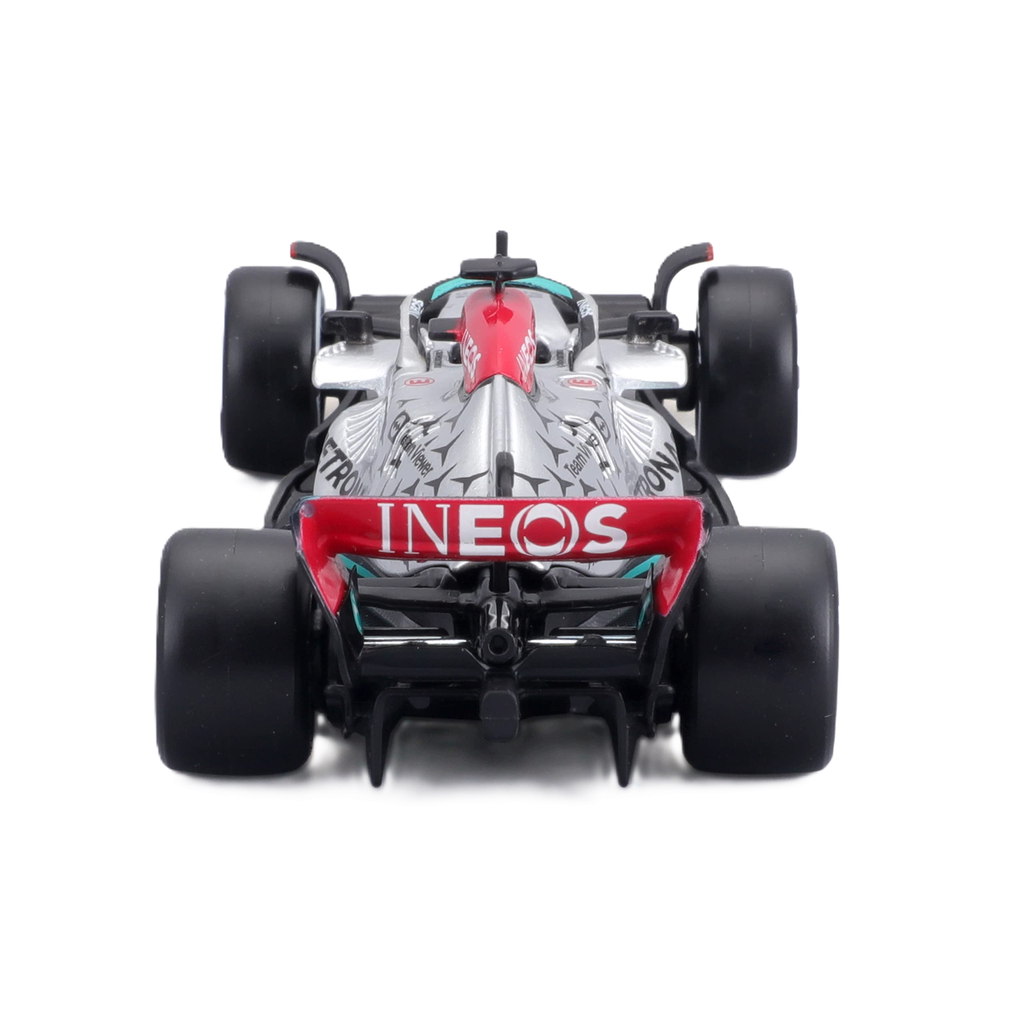 Vehículo BBurago a Escala 1:43 F1 Mercedes-AMG Formula 1 W13 E Performance #63 George Russell