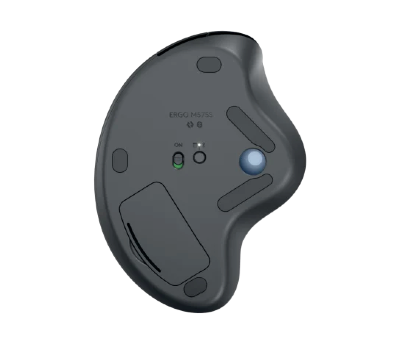 Mouse Inalámbrico Logitech Ergo M575S Color Negro