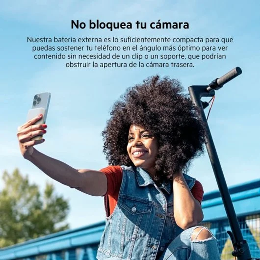 Power Bank Magnético e Inalámbrico Belkin BoostCharge Pro Magnetic 5K White de Color Blanco