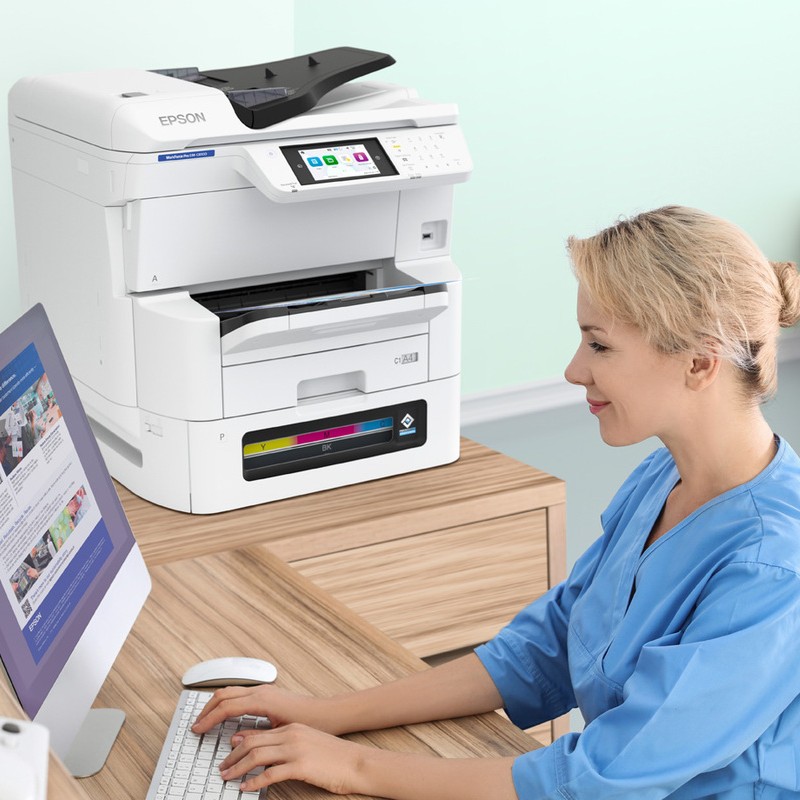 Impresora Multifuncional Epson WorkForce Pro WF-C5891 con Wi-Fi 