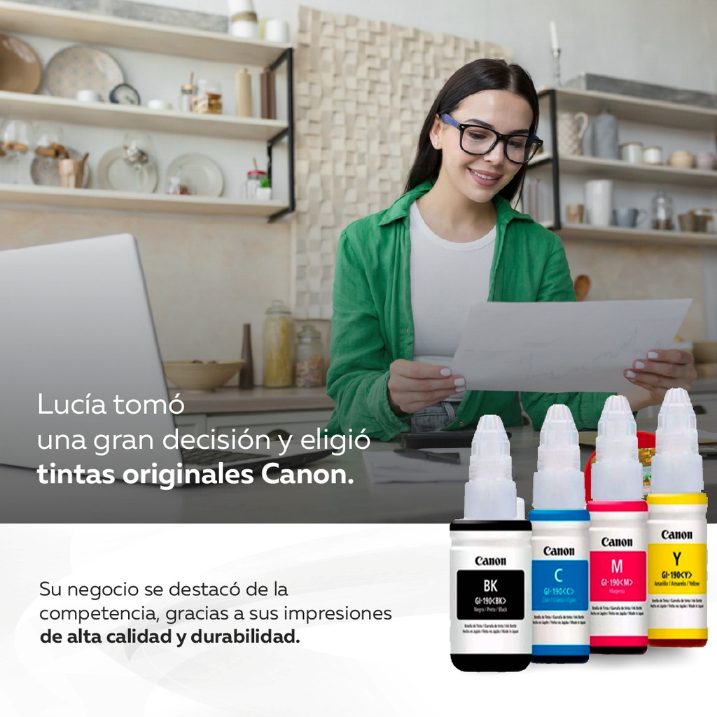 Impresora Multifuncional Canon PIXMA G2110 con Cable USB-A