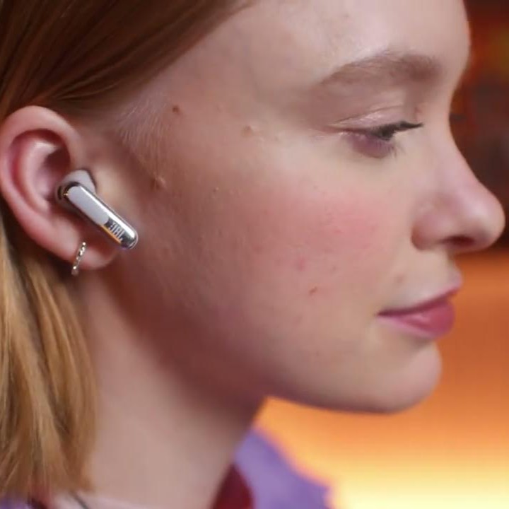 Audífonos Bluetooth JBL Live Flex 3 Silver de Color Plateados