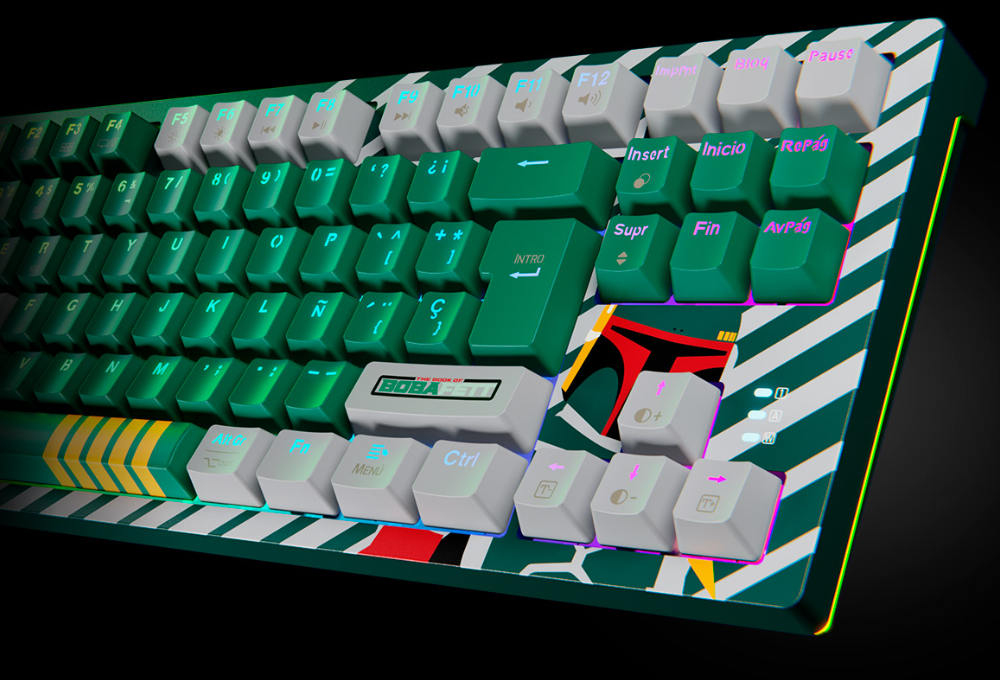 Teclado Mecánico Primus Ballista 82T Boba Fett