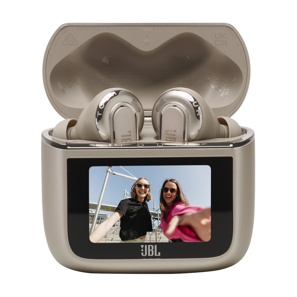 Audífonos Bluetooth JBL Tour Pro 3 Latte de Color Beige