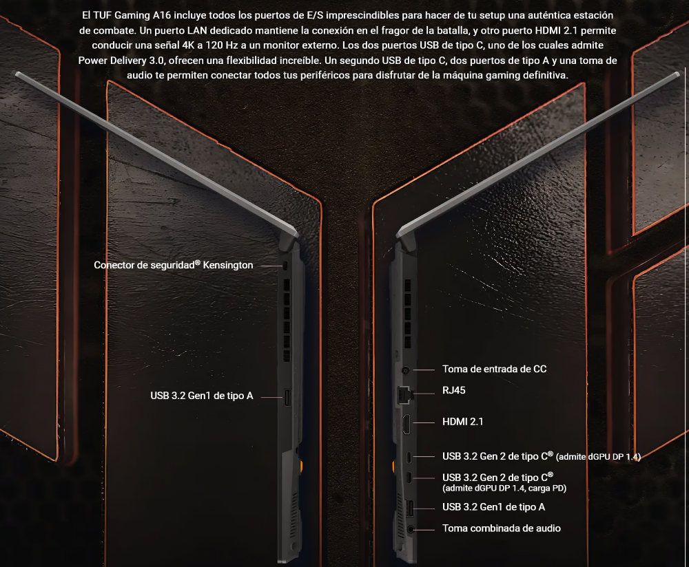 Laptop Gamer Asus TUF A16 FA607NUG'WH73 Mecha Gray