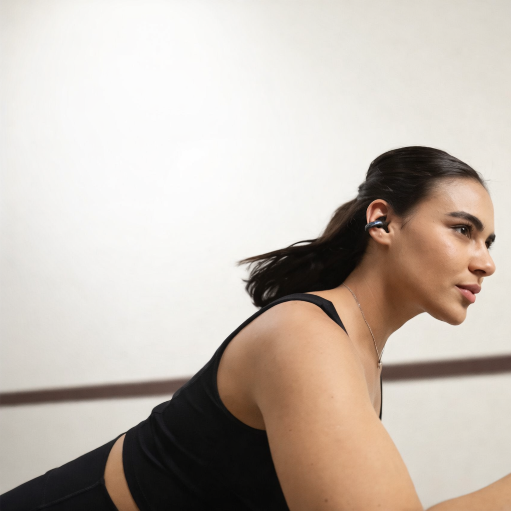 Audífonos Bluetooth soundcore AeroClip Midnight Medianoche