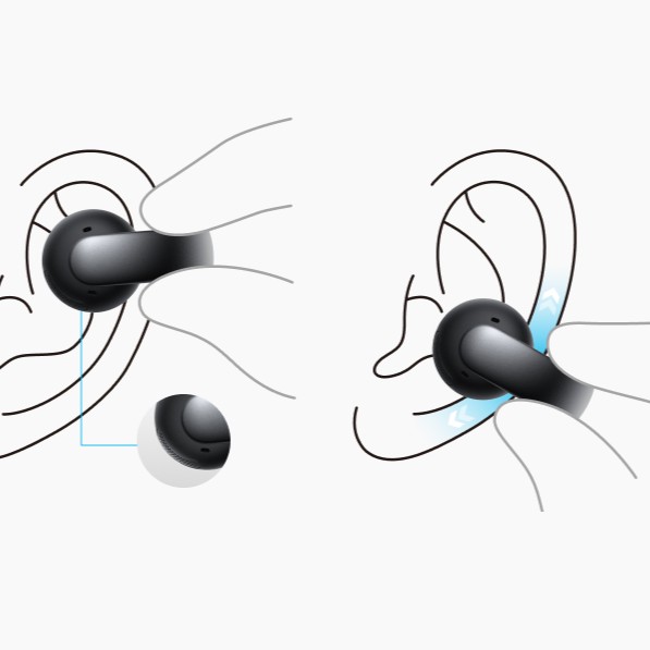 Audífonos Bluetooth soundcore AeroClip Midnight Medianoche