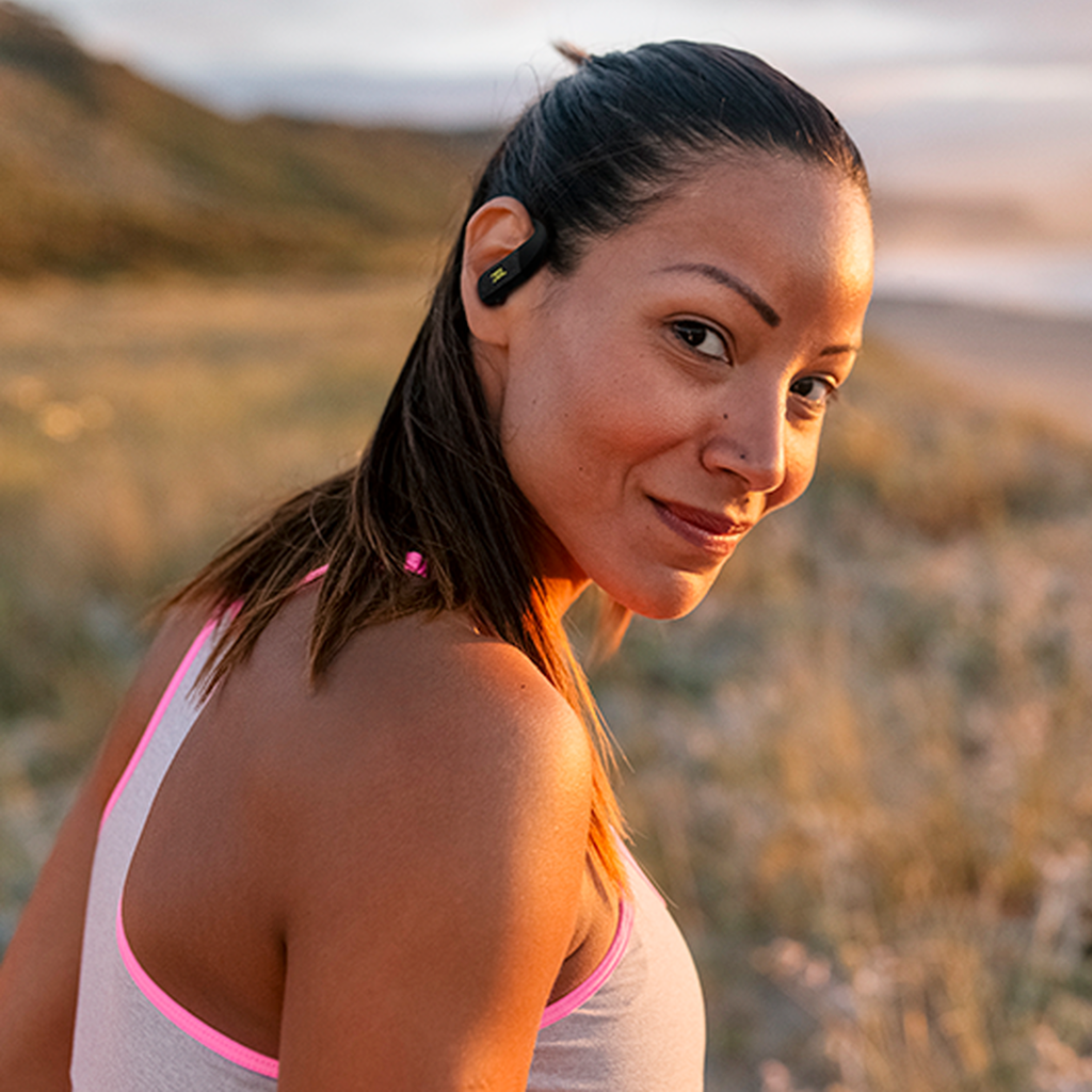 Audífonos Bluetooth JBL Endurance Peak 4 Black/Lime de Color Negro