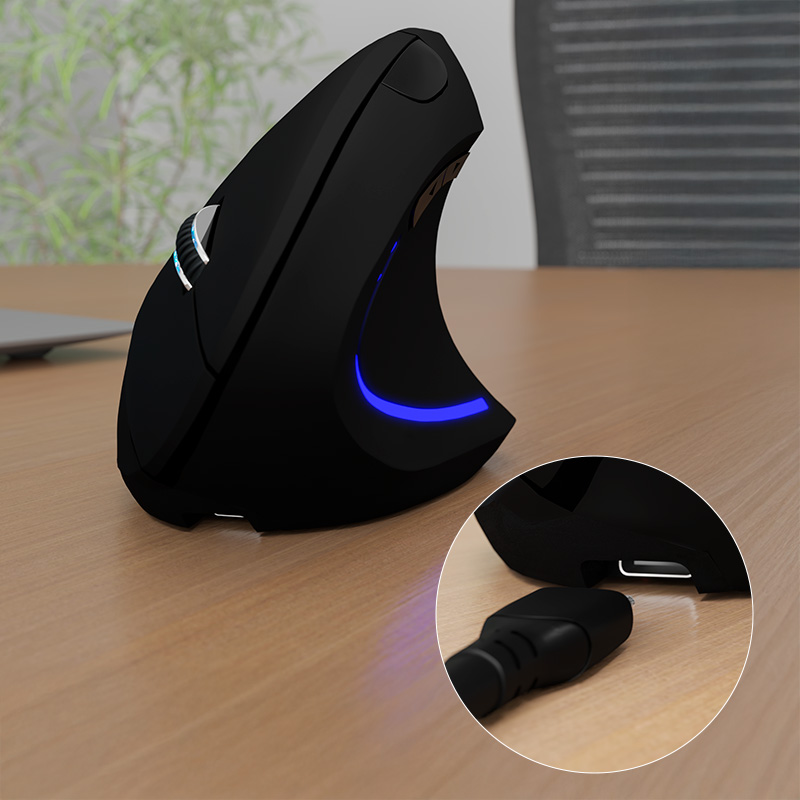 Mouse Vertical, Ultra Ergonómico y Bluetooth Klip Xtreme Everest Max