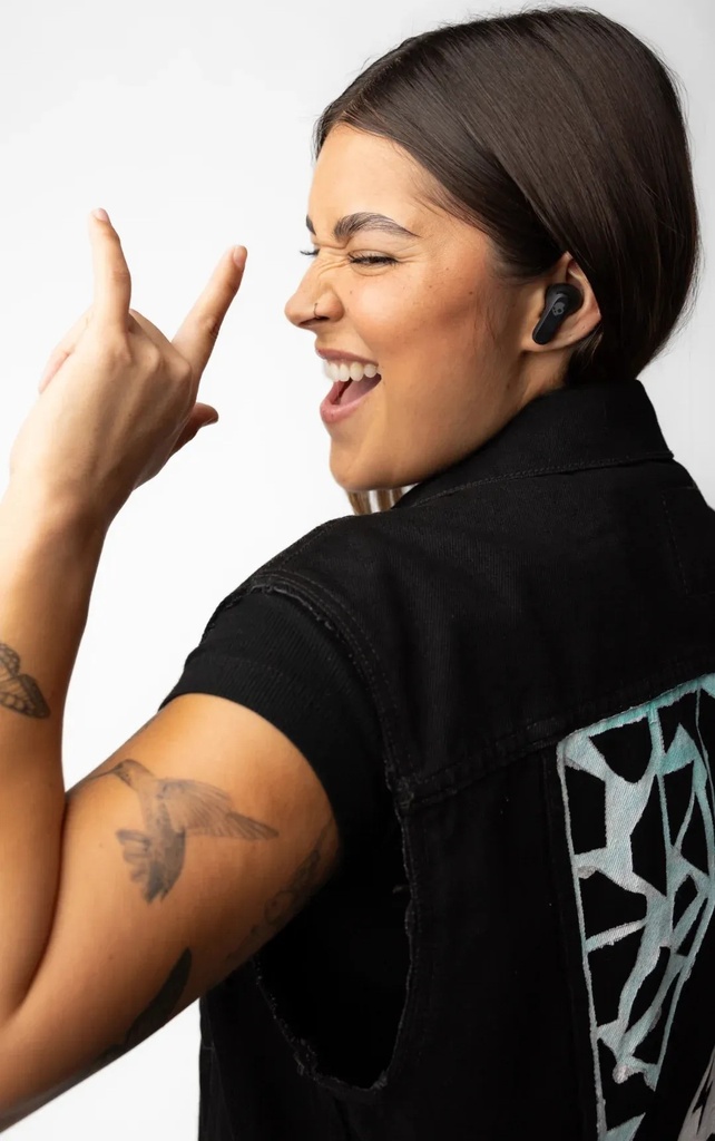 Audífonos Bluetooth Skullcandy Rail XT True Black Negros