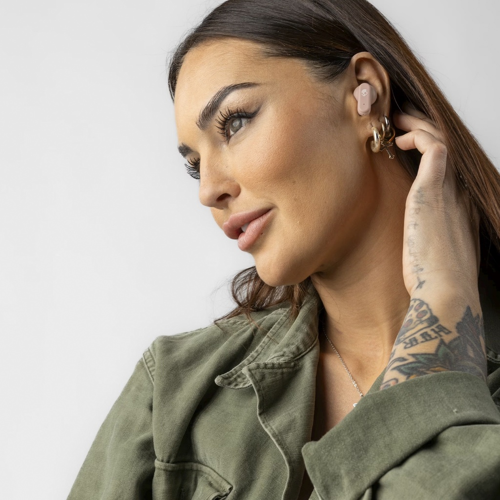 Audífonos Bluetooth Skullcandy Smokin' Buds XT Primer Color Beige