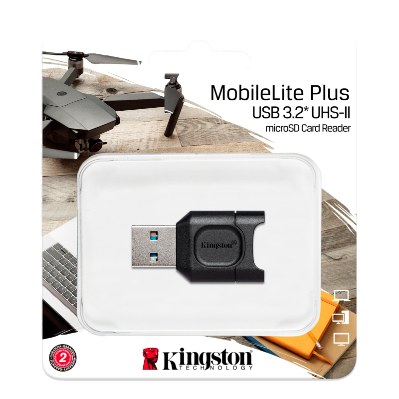 Lector de Tarjetas MicroSD UHS-II Kingston MobileLite Plus USB-A 3.2