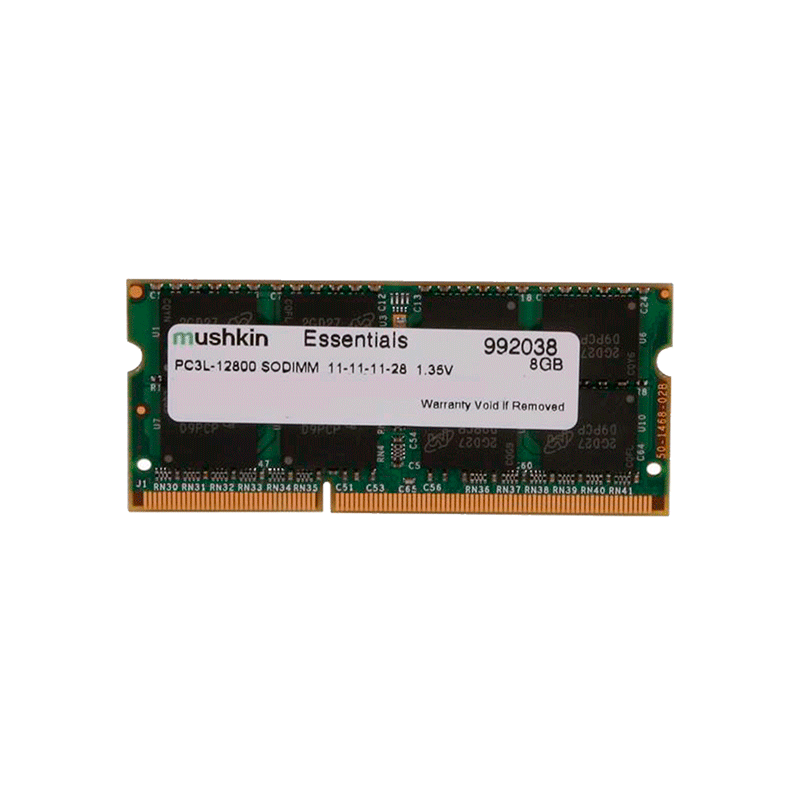 Memoria RAM SODIMM DDR3 Mushkin Essentials de 8 GB para Computadora Portátil