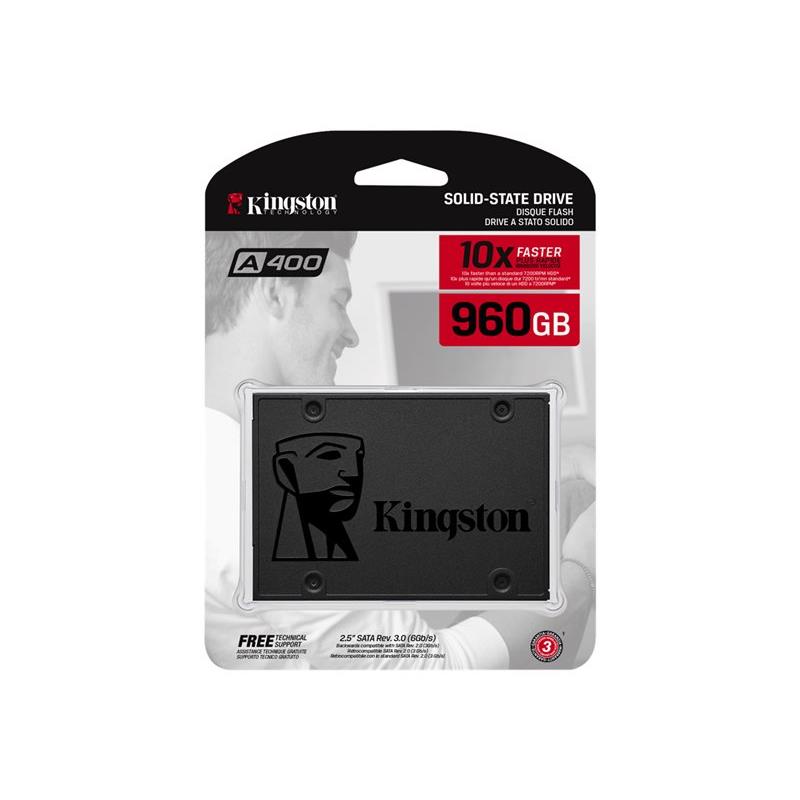 Unidad de Estado Sólido 2.5" Kingston A400 de 960 GB