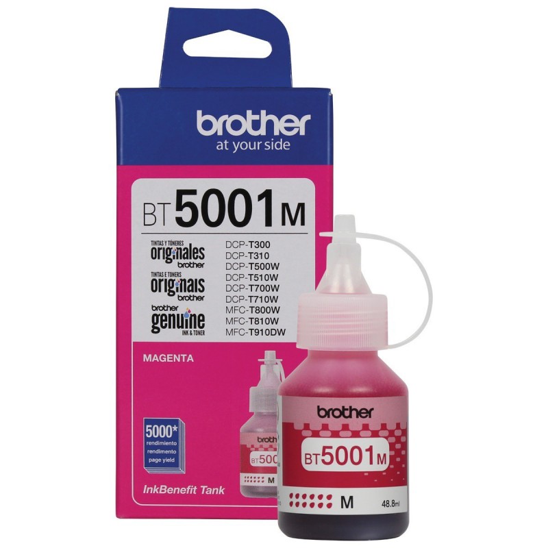 Botella de Tinta Brother BT5001M Color Magenta