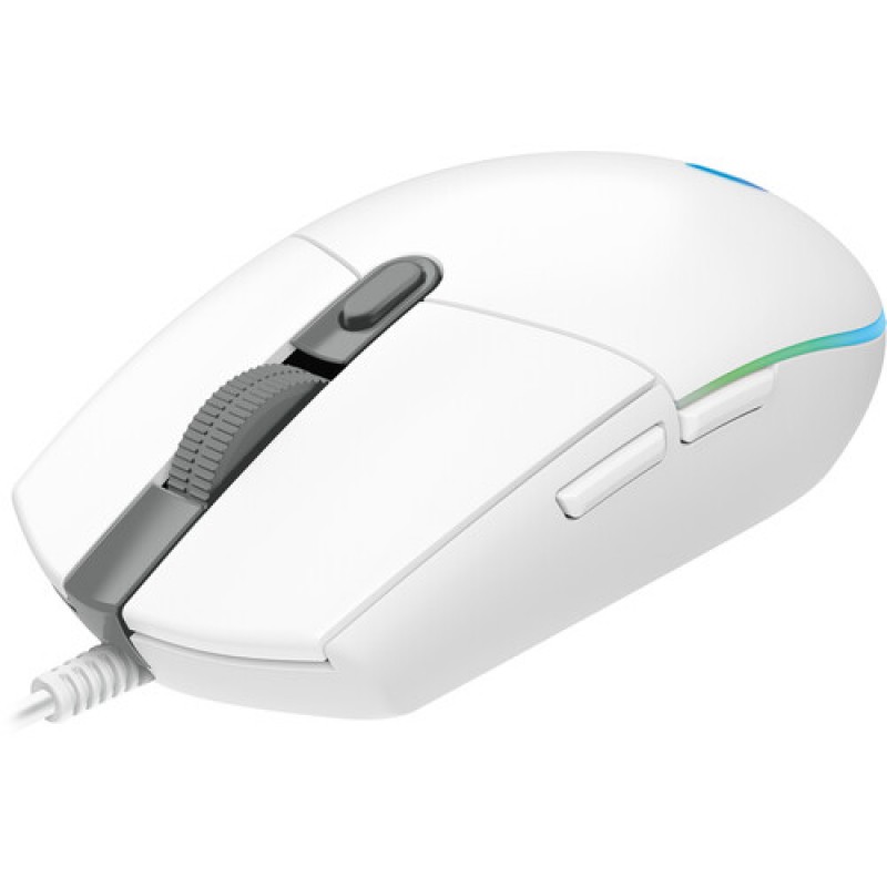 Mouse Gamer Logitech G G203 De Color Blanco con Cable USB-A