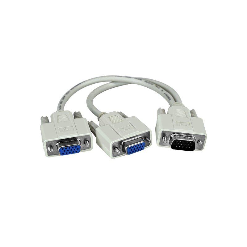 Splitter 2 VGA hembra y 1 VGA Macho Xtech XTC-325