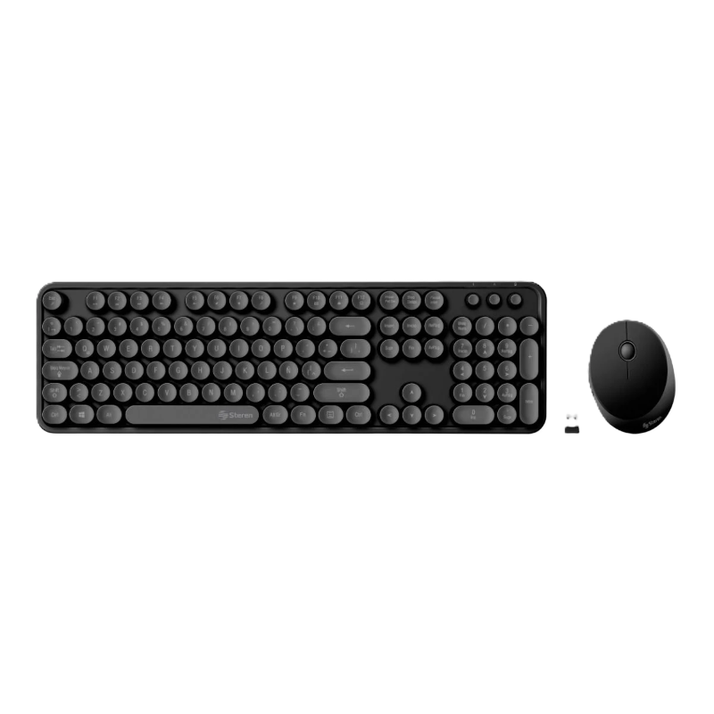 Teclado + Mouse Steren Inalámbricos Steren Negros