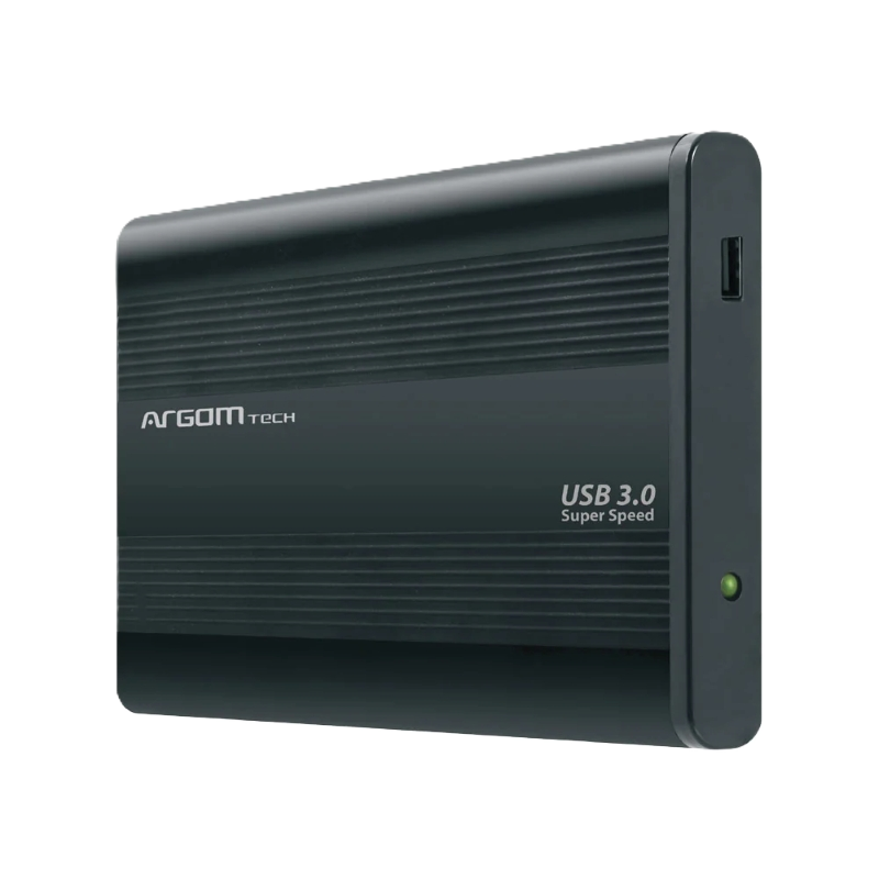 Enclosure Argom Tech Metálico USB-A 3.0 para Discos Duros de 2.5"