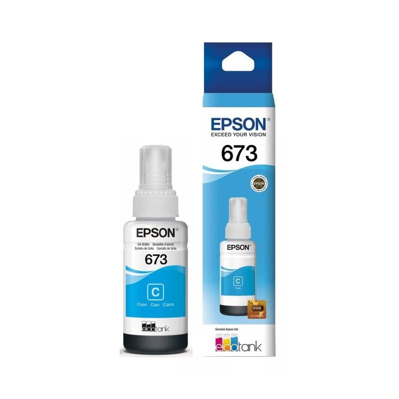 Botella de Tinta Epson T673220 de Color Cian