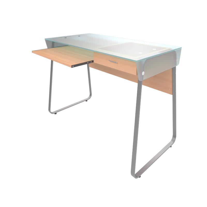 Escritorio Xtech con Tope de Vidrio para Computadora