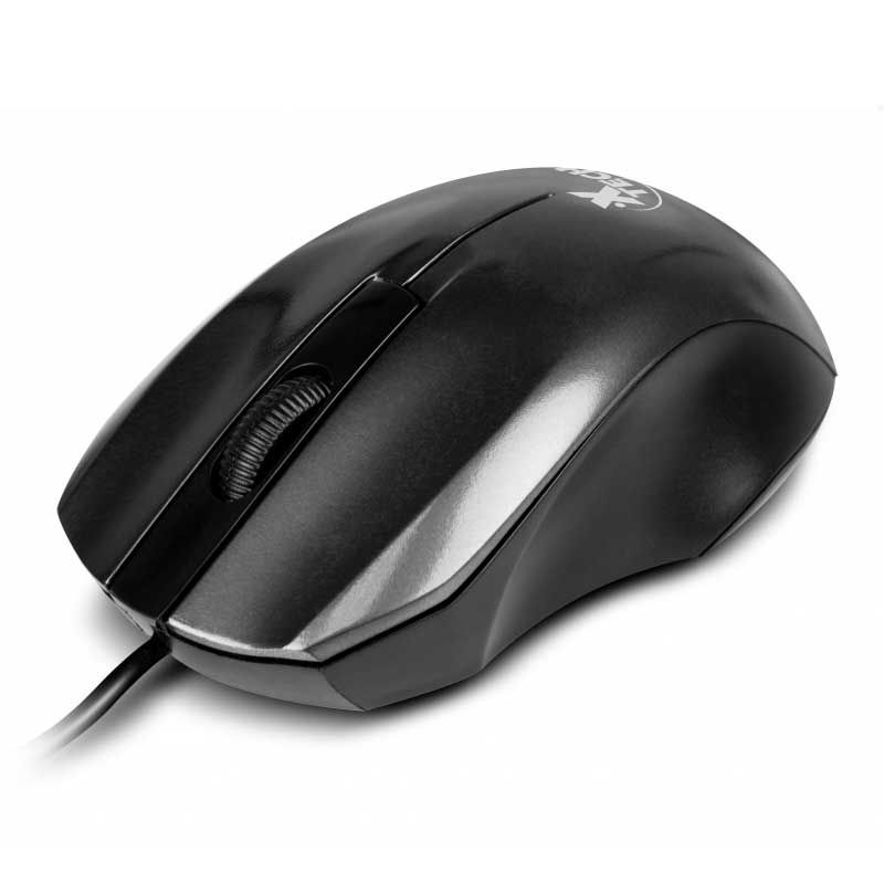 Mouse Xtech XTM-185 de Color Negro con Cable USB-A