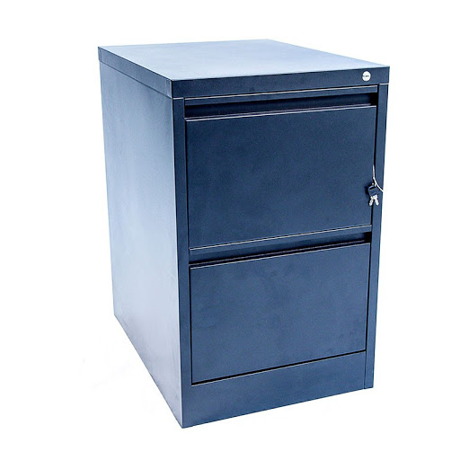 Archivo de Metal Negro de 2 Gavetas Dorasol