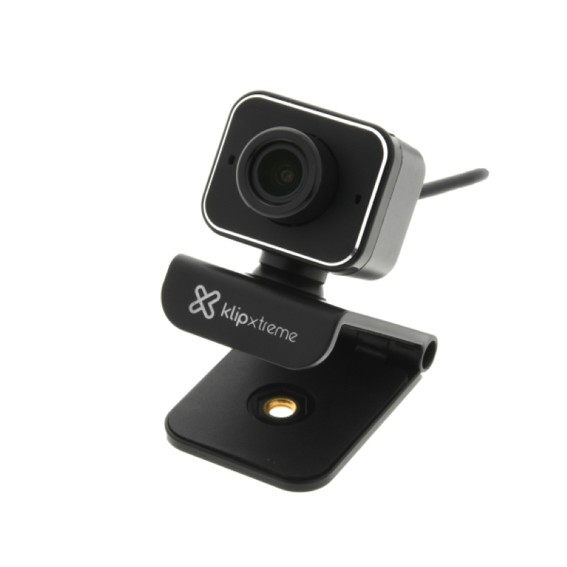 Cámara Web Klip Xtreme Laguham de Color Negro con Cable USB-A