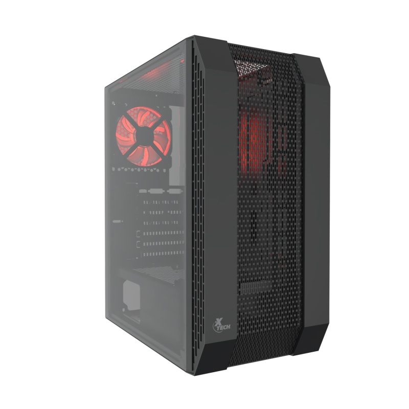Case Gamer Xtech Deimos XT-GMR3 de Color Negro