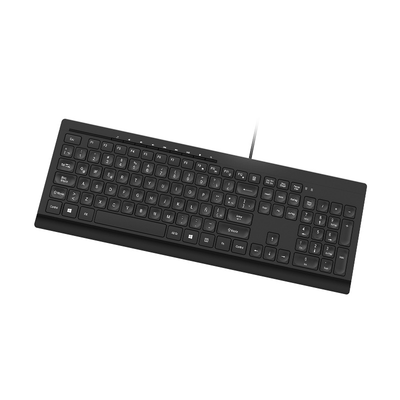​Teclado Klip Xtreme Compass de Color Negro con Cable USB​-A