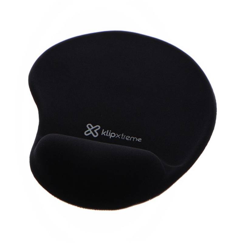 Mousepad Klip Xtreme de Color Negro con Gel para Mouse