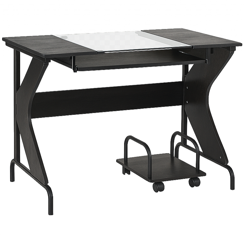 Escritorio Xtech Lombardi con Tope de Vidrio para Computadora